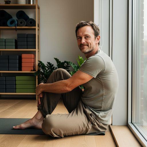 Uczestnicy praktykujący sekwencję 26 pozycji w pełnym skupieniu.